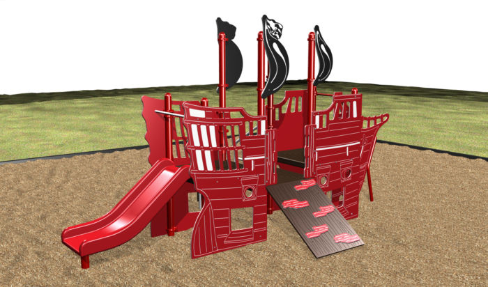 pirate outdoor playset